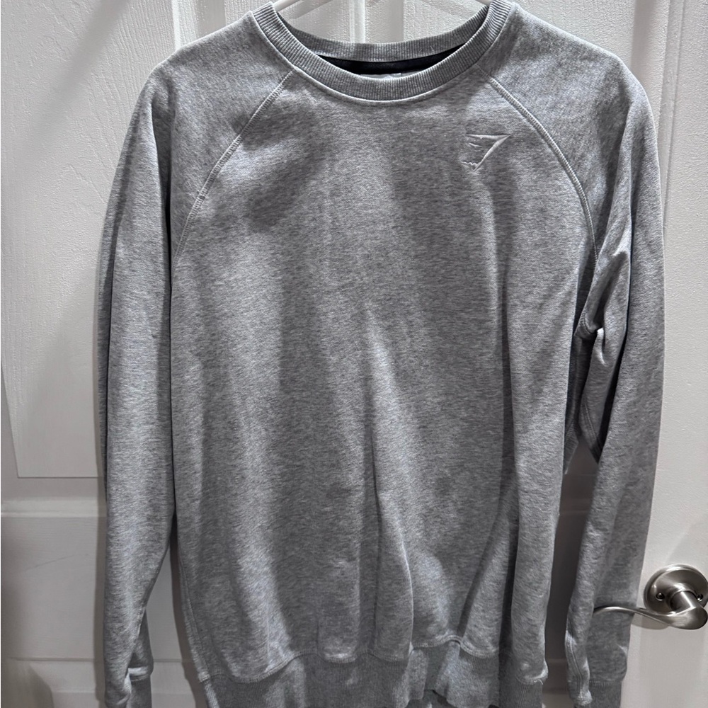 GYMSHARK Gray Crewneck Men's Sweater